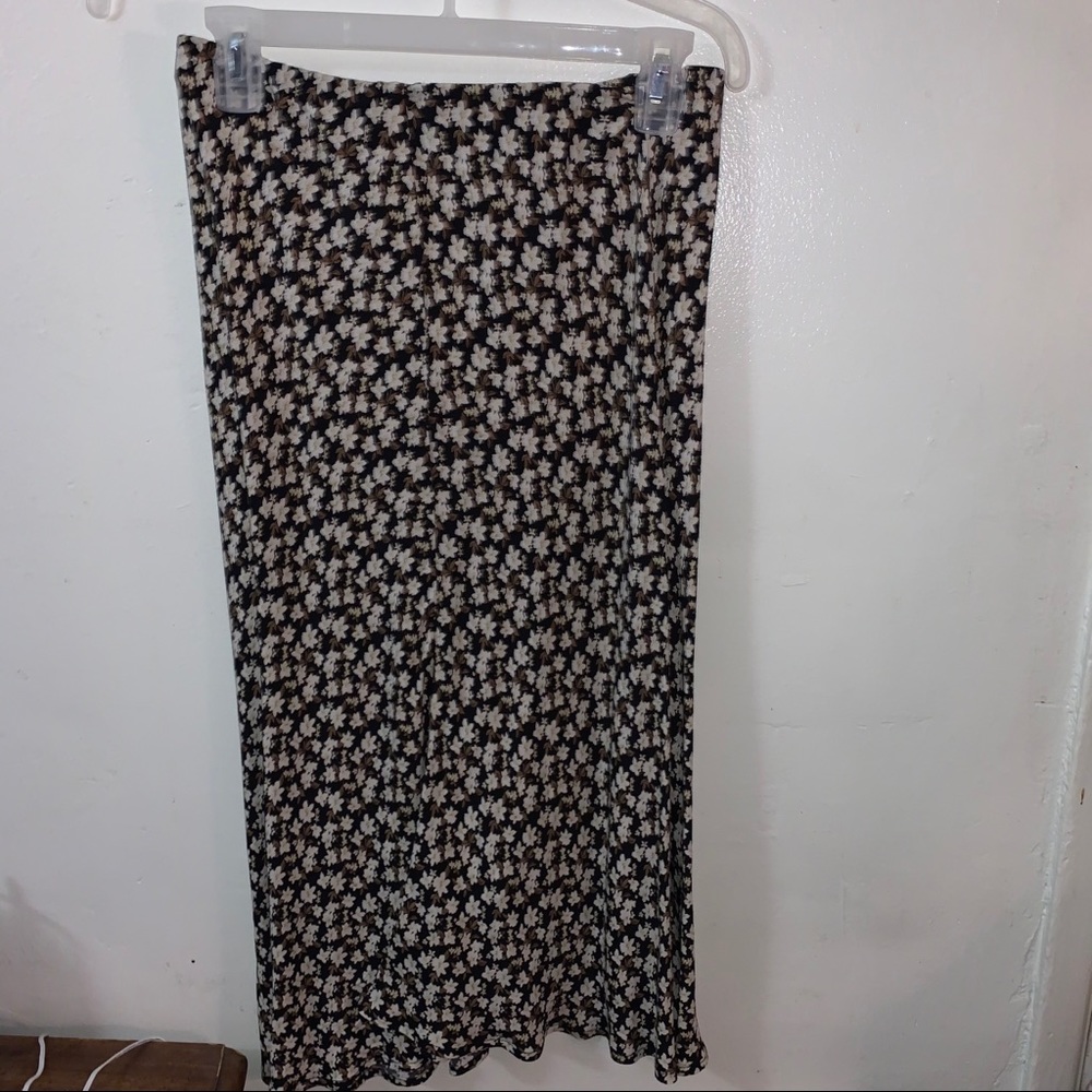 Floral midi skirt
